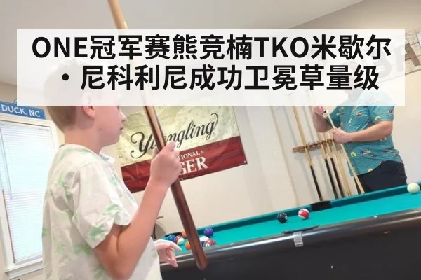 ONE冠军赛熊竞楠TKO米歇尔·尼科利尼成功卫冕草量级